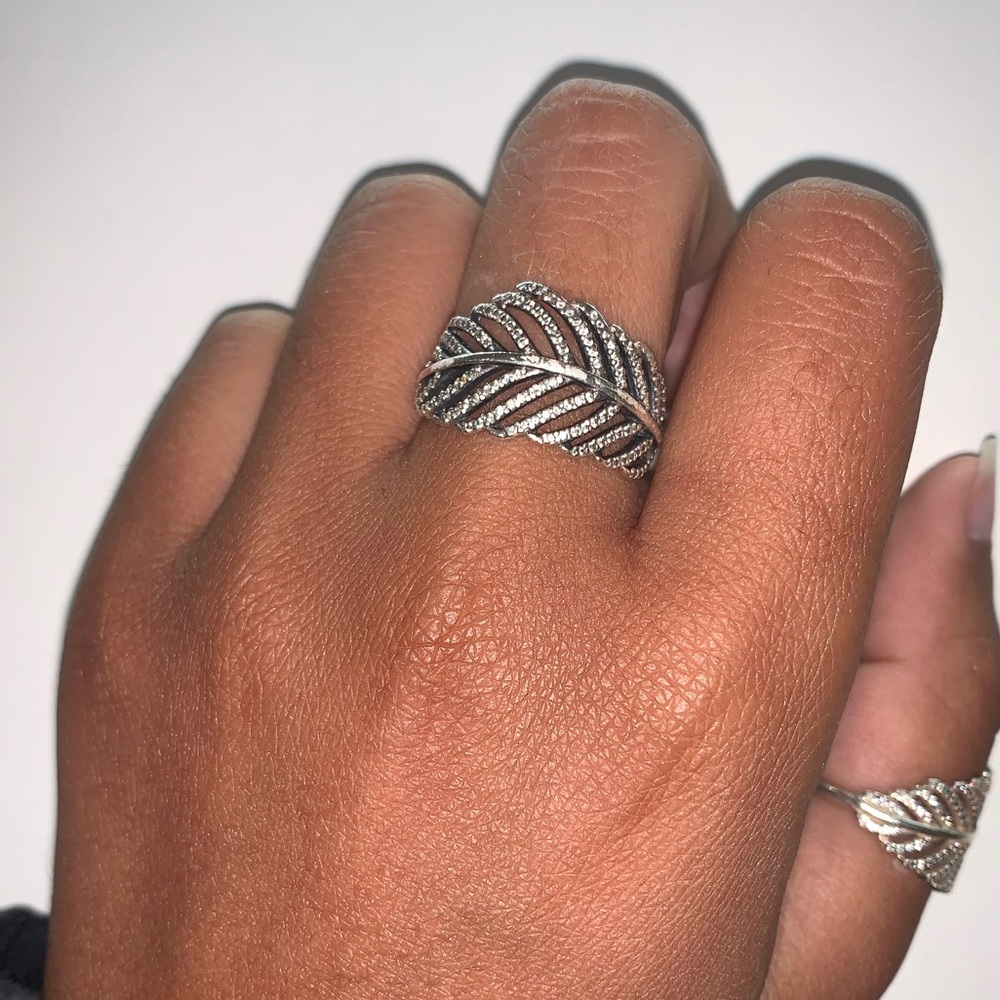 pandora feather ring
